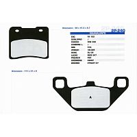 картинка Тормозные колодки Nissin 2P-240SS от магазина moto-bazar61.ru