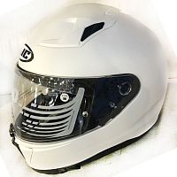 Шлем HJC i70 semi flat pearl white M 18344 фото вид спереди | Moto-Bazar