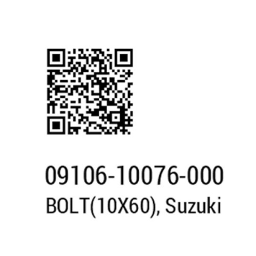картинка Болт SUZUKI 09106-10076 от магазина moto-bazar61.ru фото 3