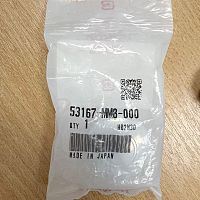 картинка Накладка хром на грипсы HONDA 53167-MM8-000 от магазина moto-bazar61.ru