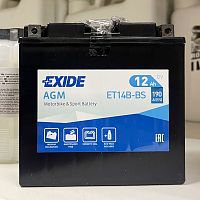 Мото АКБ EXIDE ET14B-BS 30837 - фото с разных сторон
