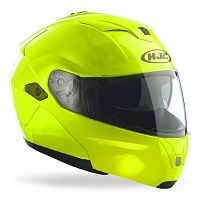Шлем HJC SYMAX || FLUORESCENT/GREEN  L 10795 фото вид спереди | Moto-Bazar