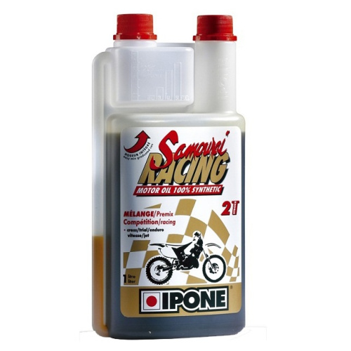картинка Масло моторное IPONE 2T Rasing Samurai (клубника) 1L 800090 от магазина moto-bazar61.ru