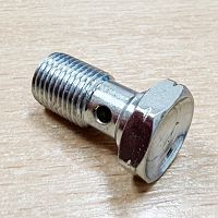 картинка Болт тормозной одинарный 10*1mm chrome 23022 от магазина moto-bazar61.ru