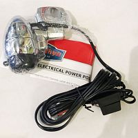 картинка Розетка прикуривателя KURYAKYN chrome 25mm 1423 от магазина moto-bazar61.ru