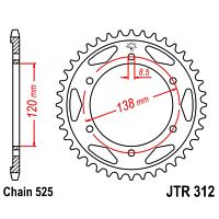картинка Звезда ведомая JT JTR312.40 от магазина moto-bazar61.ru