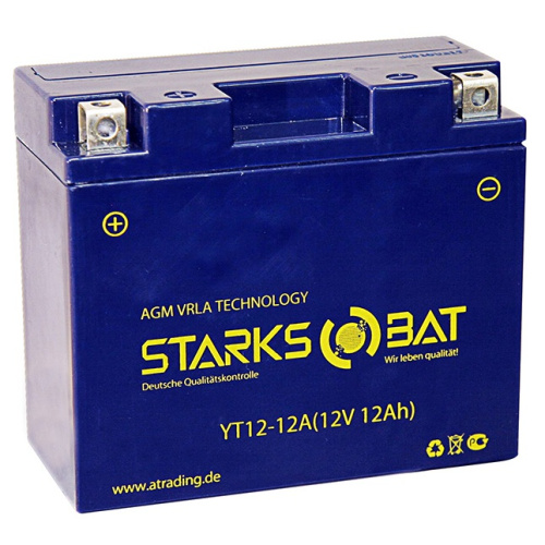 картинка АКБ STARKSBAT YT12-12A (YT12B-BS) 13109 от магазина moto-bazar61.ru