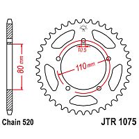 картинка Звезда ведомая JT JTR1075.39 CB400SS от магазина moto-bazar61.ru