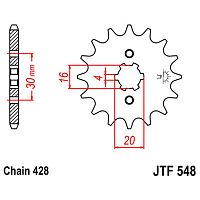 картинка Звезда ведущая JT JTF548.14 от магазина moto-bazar61.ru
