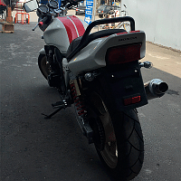 Мотоцикл HONDA CB 400 SF NC31-1600468 1998 г.в. - вид спереди и сбоку