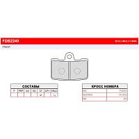 Тормозные колодки FERODO FDB2240ST - купить в Ростове-на-Дону