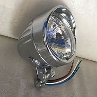 картинка Фара Bullet Grooved crome 109mm 223-347 от магазина moto-bazar61.ru