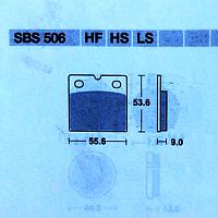 Тормозные колодки SBS 506LS - купить в Ростове-на-Дону