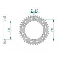 картинка Звезда ведомая AFAM 10404-40 (JTR298.40) от магазина moto-bazar61.ru