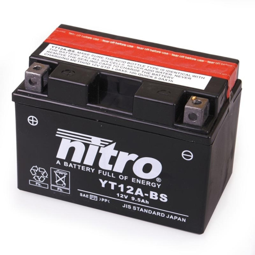 картинка АКБ NITRO YT12A-BS 01373 от магазина moto-bazar61.ru