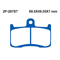 Тормозные колодки Nissin 2P-287ST передние для Indian Chief Vintage 1811