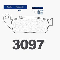 картинка Тормозные колодки CL 3097MSC от магазина moto-bazar61.ru
