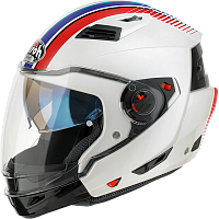 картинка Шлем AIROH Executive Stripes white Gloss M EXS38-M от магазина moto-bazar61.ru