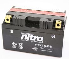 картинка АКБ NITRO YTX7A-BS от магазина moto-bazar61.ru