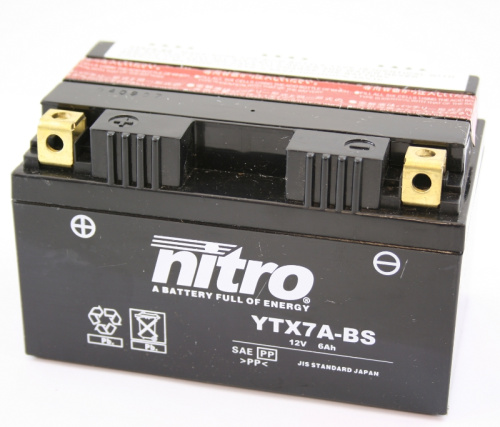 картинка АКБ NITRO YTX7A-BS от магазина moto-bazar61.ru