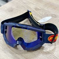 картинка Очки кроссовые FMF PowerCore FlameNavi mirror blue lens F-50400-250-02 от магазина moto-bazar61.ru