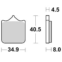 Тормозные колодки BREMBO SINTER 07BB33LA - купить в Ростове-на-Дону