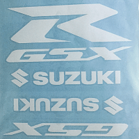 картинка Наклейки CRAZY IRON SUZUKI GSX-R white 08662 от магазина moto-bazar61.ru