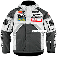 Куртка ICON текстиль RAIDEN серая M 2820-2446 M фото | Moto-Bazar