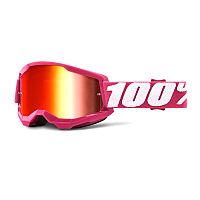 Очки кроссовые 100% STRATA 2 Fletcher/mirror red lens 50028-00010 фото сбоку | Moto-Bazar