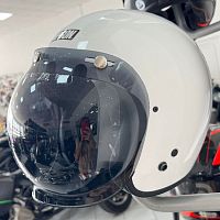 Шлем SIMPSON Chopper white M 29881 фото вид спереди | Moto-Bazar