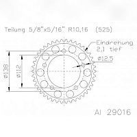 Звезда ведомая ESJOT 50-29016-41 JTR1304.41 - купить в Ростове-на-Дону