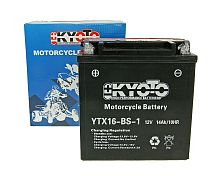 картинка АКБ KYOTO YTX16-BS-1 от магазина moto-bazar61.ru