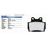 картинка Тормозные колодки Nissin 2P-209NS от магазина moto-bazar61.ru