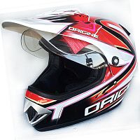 картинка Шлем ORIGIN GLADIATORE бело/красно/черный L 15499 от магазина moto-bazar61.ru