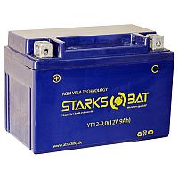 картинка АКБ STARKSBAT YT12-9.0 (YTX9-BS) 13106 от магазина moto-bazar61.ru