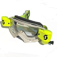 Очки кроссовые SCOTT Hustle MX WFS grey/yellow clear SC-262593-1120113 фото сбоку | Moto-Bazar