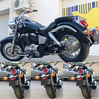 Мотоцикл HONDA Shadow 400 NC34-1800471 2005 - вид спереди и сбоку