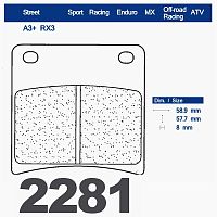 Тормозные колодки CL 2281A3+ - купить в Ростове-на-Дону