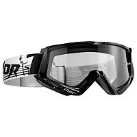 Очки кроссовые THOR Conquer blk/wh 2601-1924 фото сбоку | Moto-Bazar