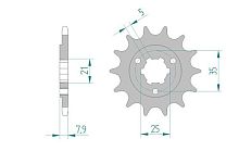 картинка Звезда ведущая AFAM 22503-16 (JTF437.16) от магазина moto-bazar61.ru