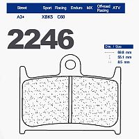 Тормозные колодки CL 2246A3+ для Suzuki GSX-R750 Bandit 1200 RF900R GSX-R400