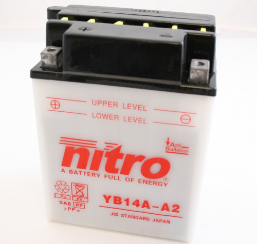 картинка АКБ NITRO YB14A-A2 от магазина moto-bazar61.ru