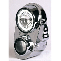 картинка Фара SHIN YO FIRE TWIN HEADLIGHT CHROME 223-505 от магазина moto-bazar61.ru