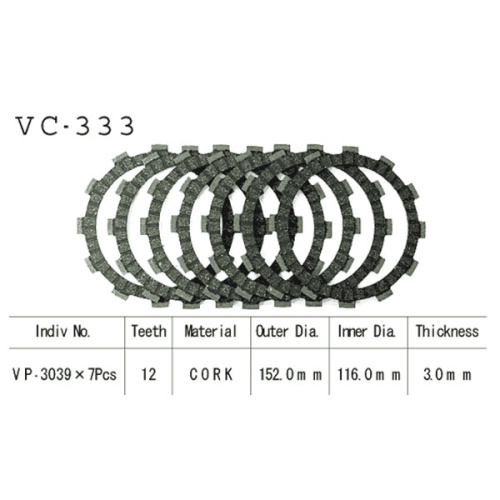 картинка Диск сцепления VESRAH VC-333 от магазина moto-bazar61.ru