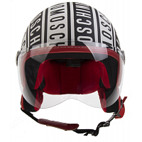 картинка Шлема NEW MAX Moschino Logo чер/бел/мат XS 10589 от магазина moto-bazar61.ru