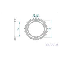 картинка Звезда ведомая AFAM 12301-44 ( JTR853.44 ) от магазина moto-bazar61.ru