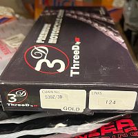 картинка Цепь ThreeD 530Z-124 Gold 10794 от магазина moto-bazar61.ru