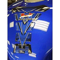 картинка Наклейка на бак MOTOGRAFIX HONDA BLUE TH010B от магазина moto-bazar61.ru