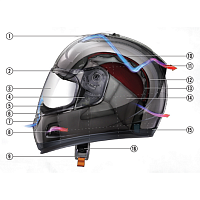 картинка Шлем ICON ALLIANCE BLK S 0101-6643 от магазина moto-bazar61.ru