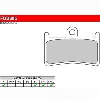 картинка Тормозные колодки FERODO FDB605P от магазина moto-bazar61.ru